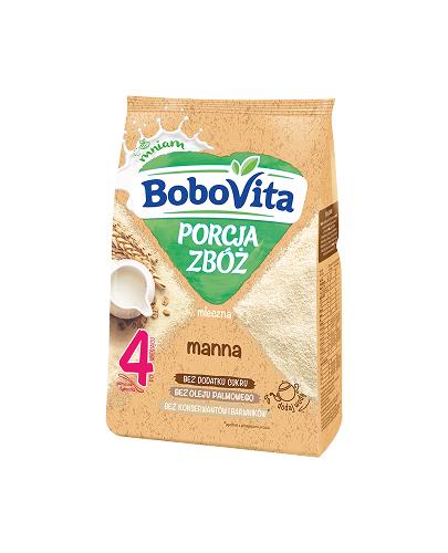 BOBOVITA PORCJA ZBÓŻ Manna kaszka mleczna po 4 m-cu - 210 g